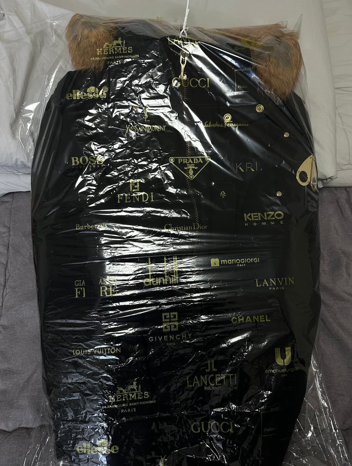 무스너클 발리스틱 레드디어 금장 패딩 상품이미지7