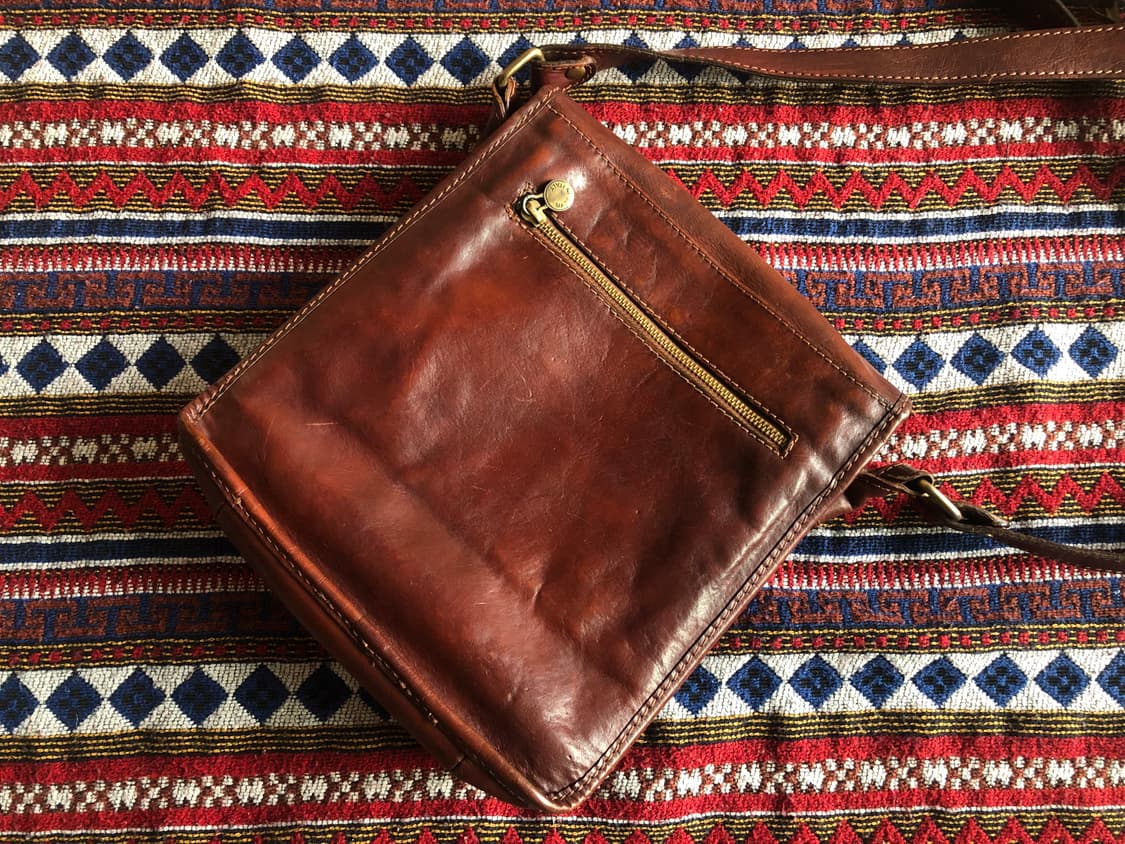 빈티지 이탈리아 레더 크로스백 상품이미지2