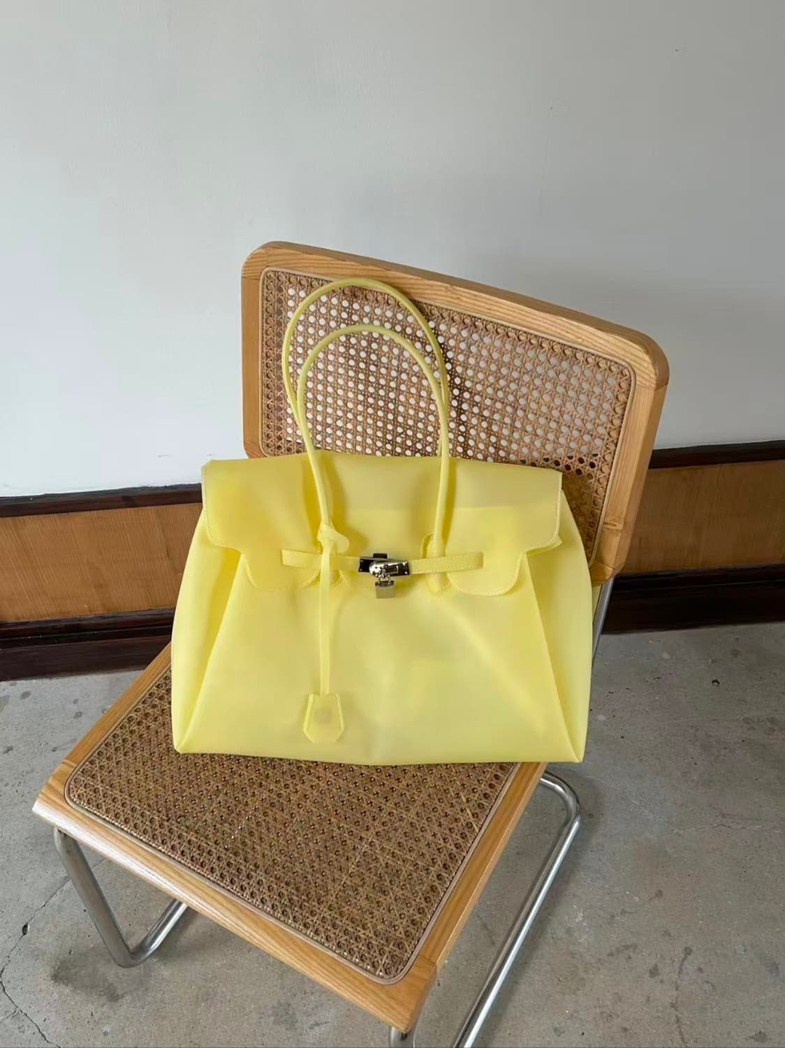 (바로배송) 키키 젤리 버킨백 옐로우 새상품💛 상품이미지4