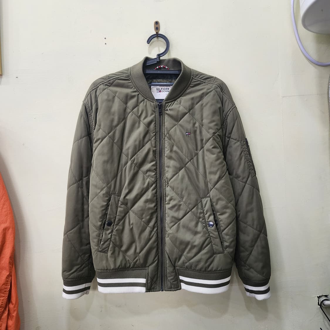 [ M ] 타미힐피거 데님 퀼팅 블루종 상품이미지1