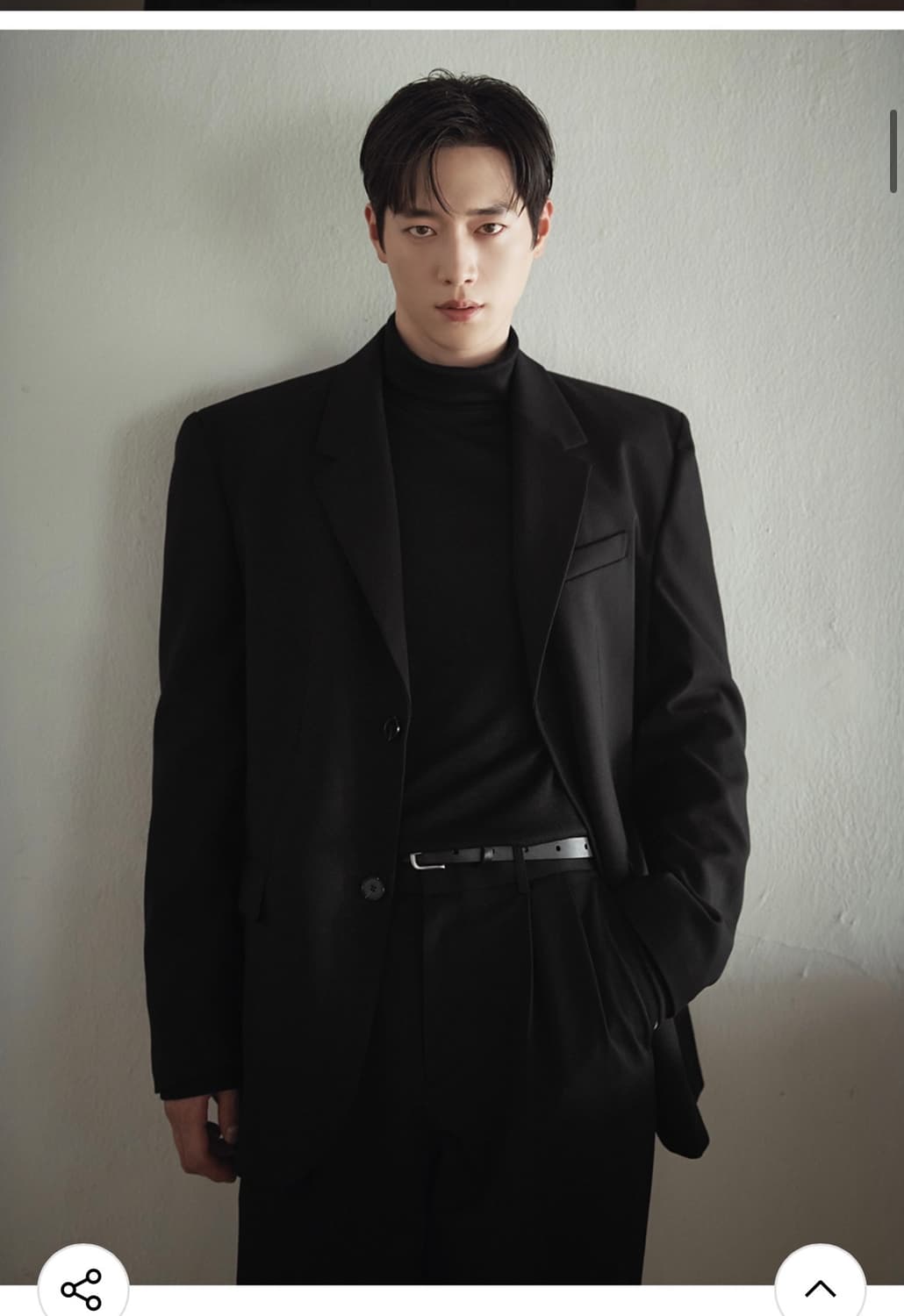 (XL)[서강준PICK] 드로우핏 오버사이즈 도브 울 블레이저 BLACK 상품이미지4