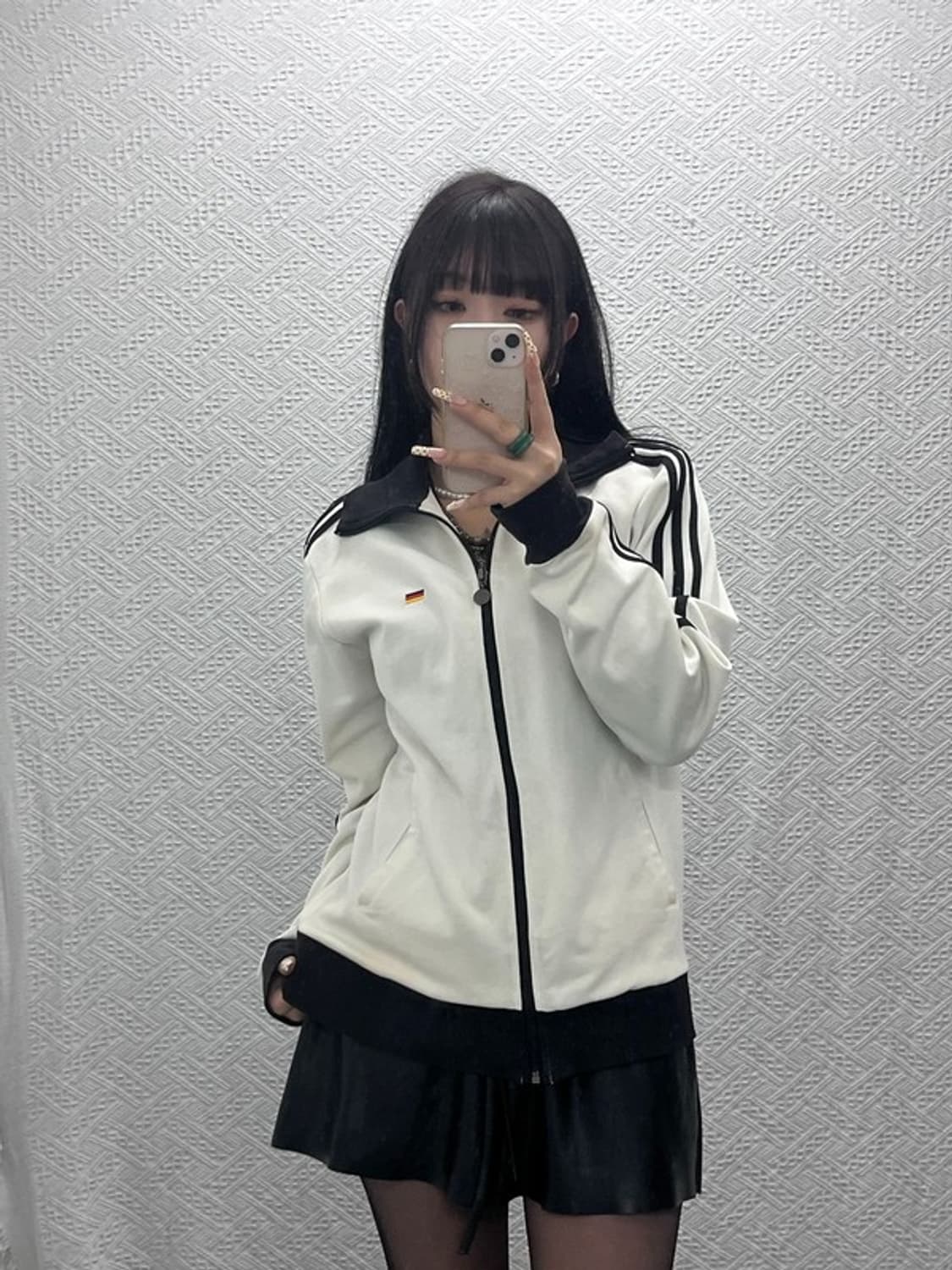 아디다스 유로 2008 독일 레트로 화이트 져지 집업 95 C09894 상품이미지2