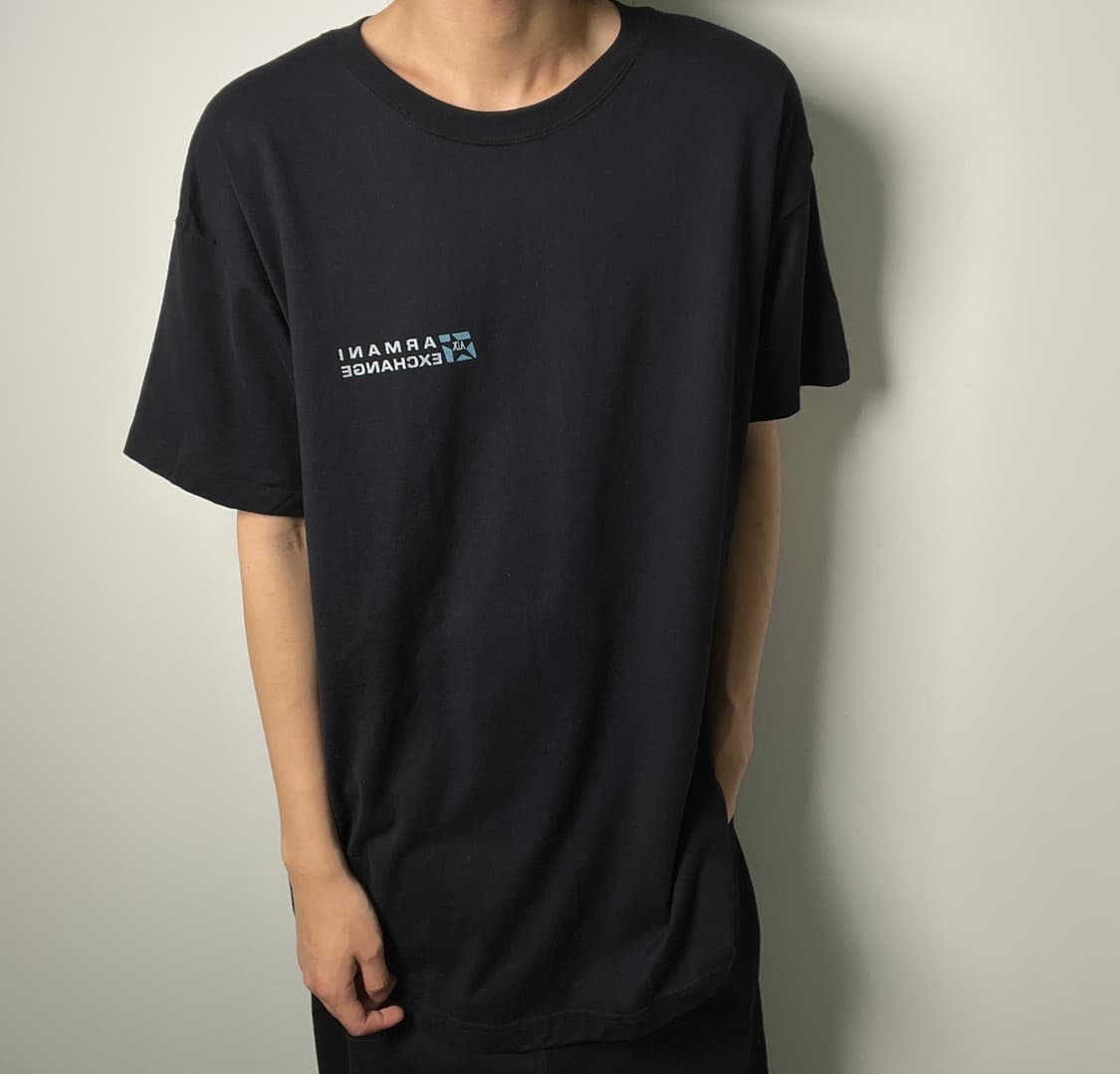 아르마니 익스체인지 네이비 반팔 티셔츠 2XL 상품이미지3
