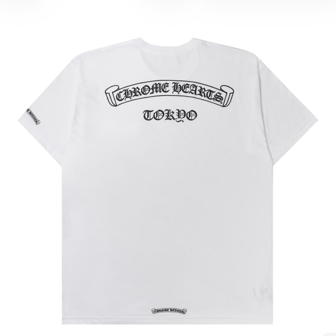 크롬하츠 스크롤 로고 티셔츠 화이트 - 도쿄 한정 상품이미지2