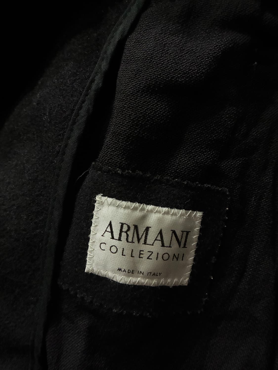 armani 아르마니 모직 & 코튼 믹스 더블 하프 코트  상품이미지4