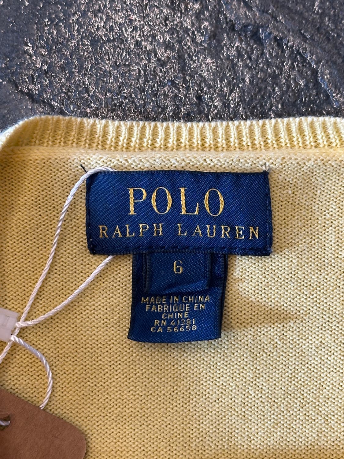 폴로 랄프로렌 옐로우 니트 가디건 kids 6 상품이미지3