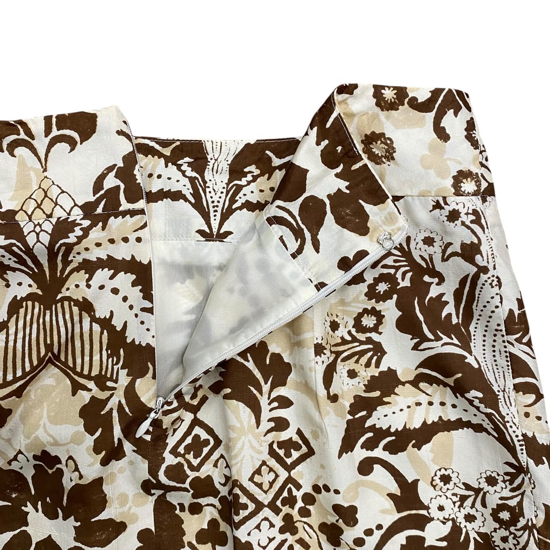 Marella, brown pattern mid skirt  상품이미지5