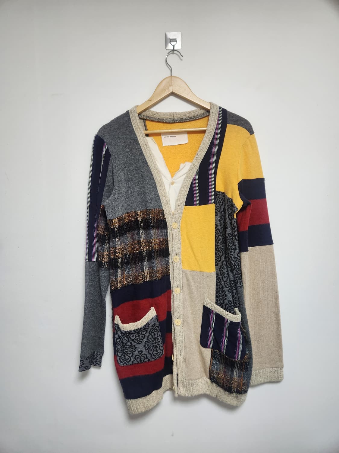 노조미이시구로 배색 가디건 Free - K51 상품이미지1