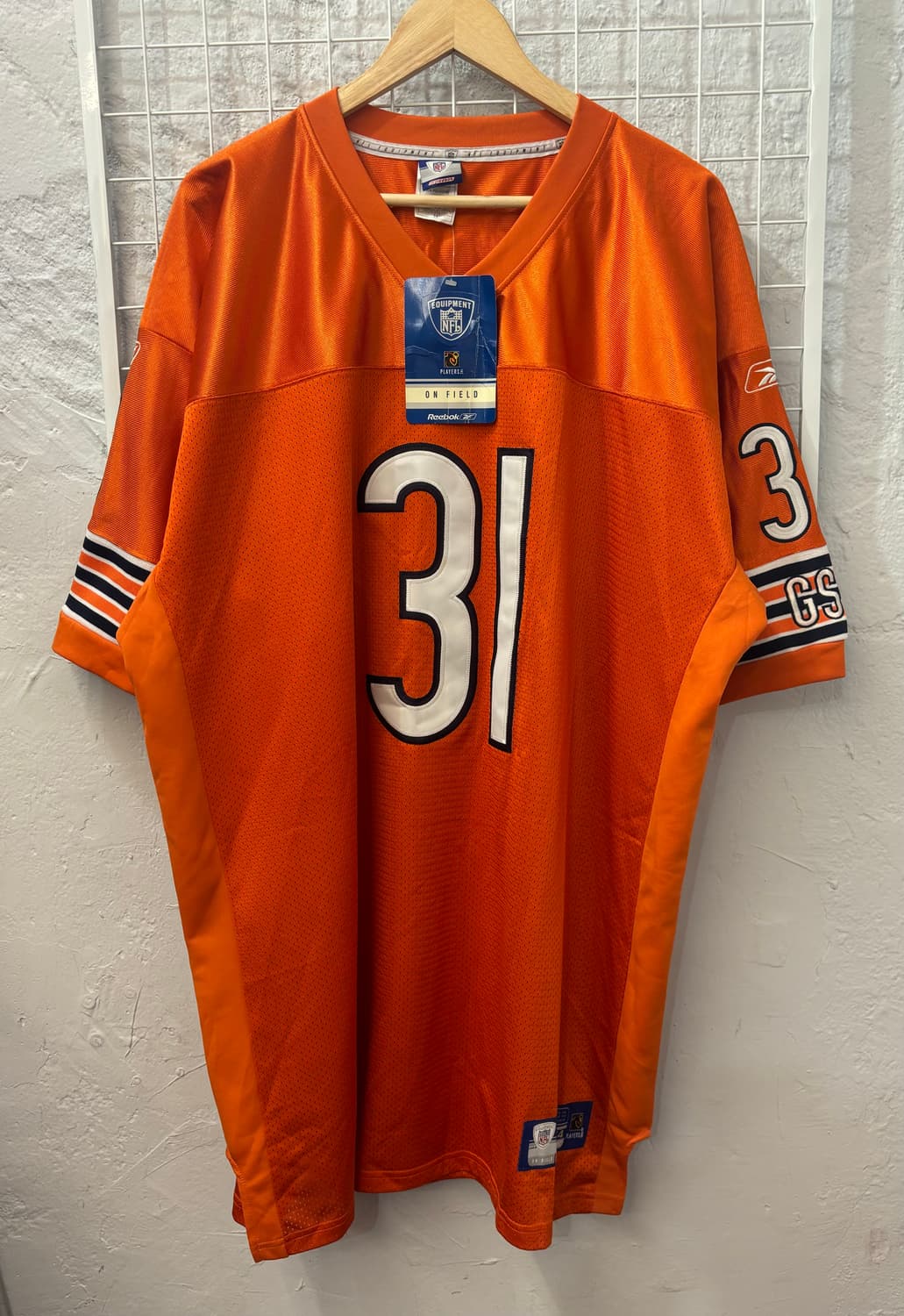 NFL X 리복 시카고 베어스 오렌지 유니폼 져지 2XL 상품이미지1