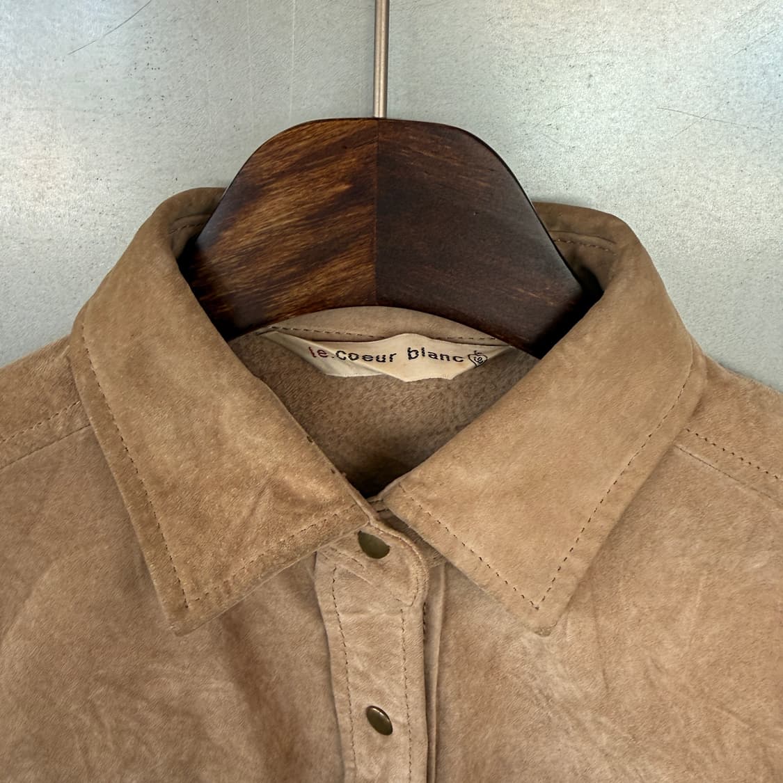 vtg 리얼 레더 셔츠 상품이미지4