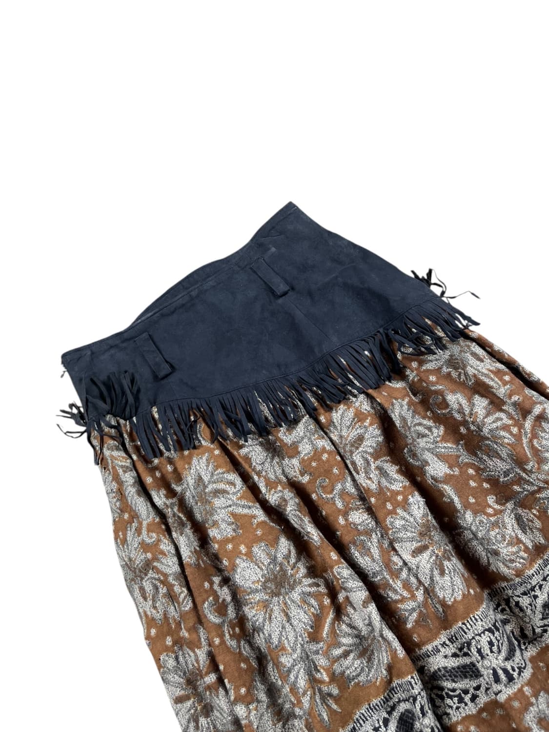 Vintage(made in japan) 스웨이드 도킹 스커트 상품이미지6