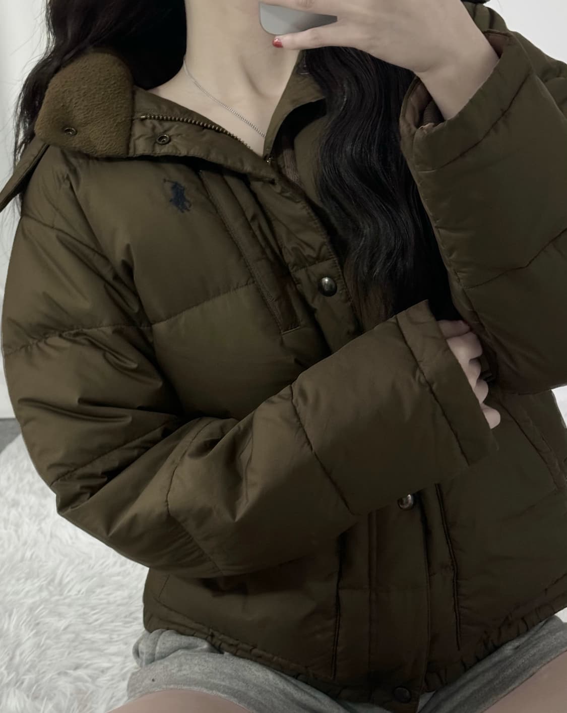 🐰폴로 랄프로렌 브라운 대대장 패딩 저렴🤎 상품이미지1