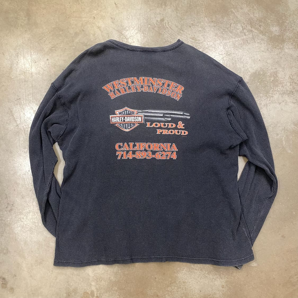 Harley Davidson 할리데이비슨 와플 롱슬리브 상품이미지5