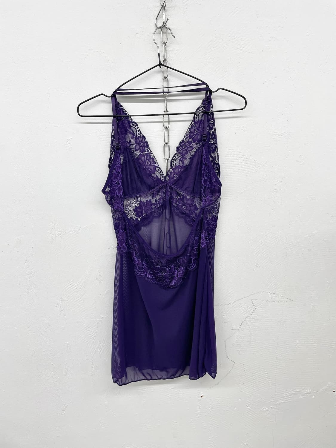 퍼플 레이스 메쉬 슬립 상품이미지6