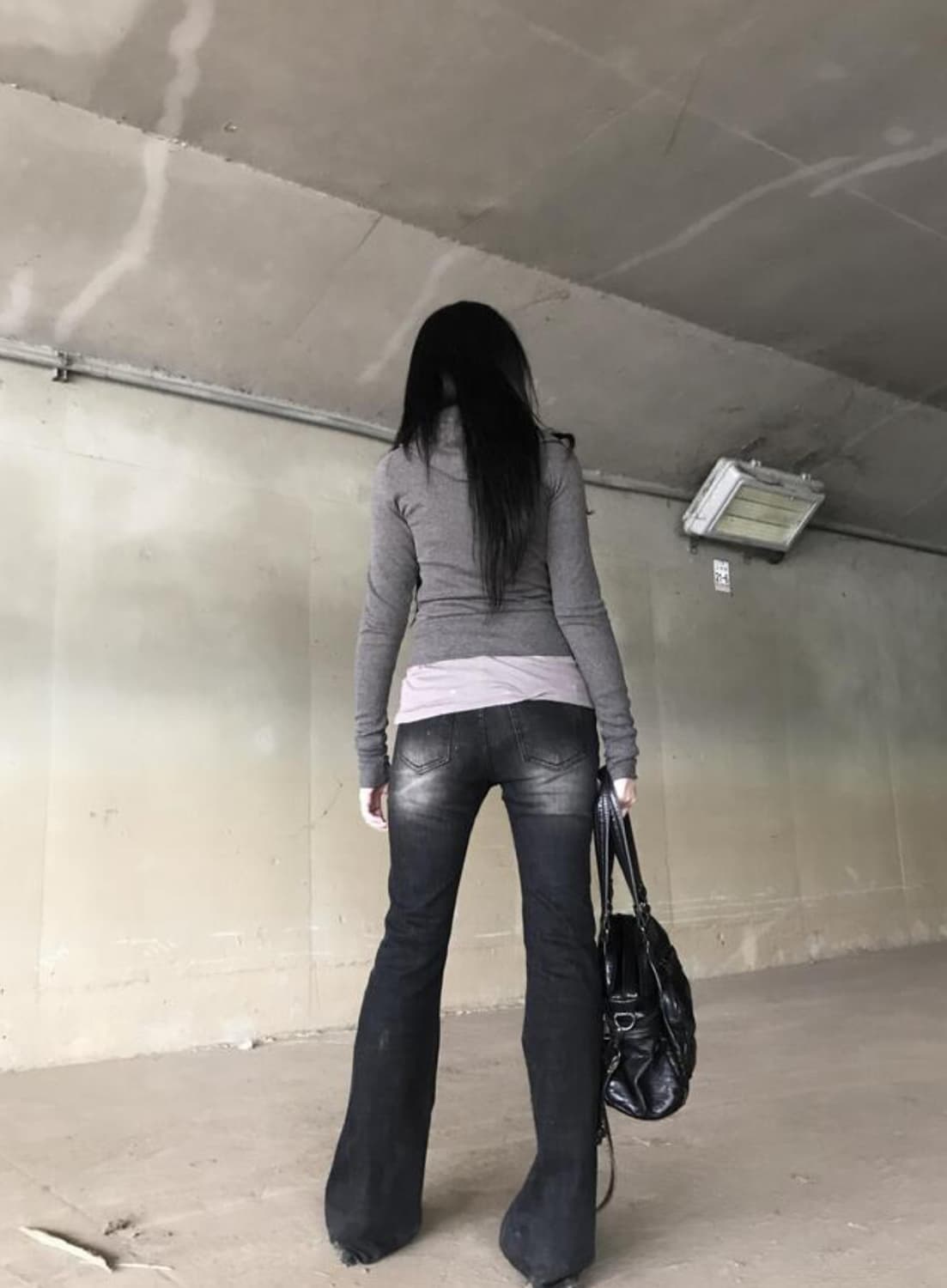 Kyoii black bootcut denim pt 상품이미지2