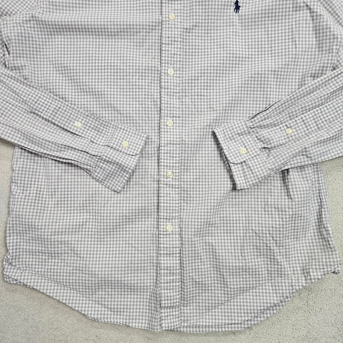 폴로 랄프 로렌 깅엄 체크 셔츠 L 상품이미지3