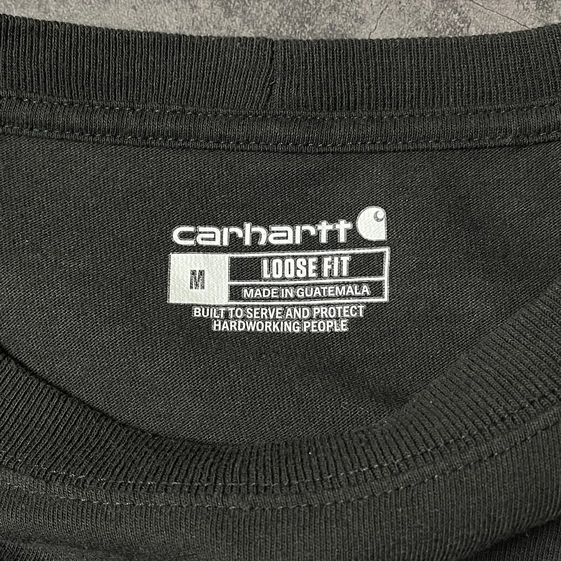 CARHARTT 칼하트 빈티지 블랙 코튼 긴팔 티셔츠 A00491 상품이미지9