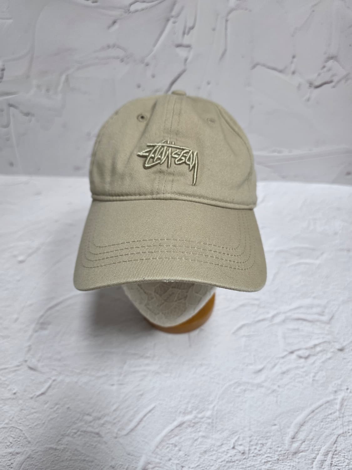 스투시  베이직 로고 로우 프로캡 베이지볼캡 모자 상품이미지2