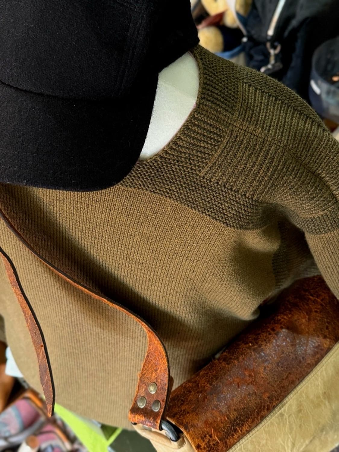 Nigel Cabourn 레드 크로스 모드필드 울 니트 풀오버 상품이미지1