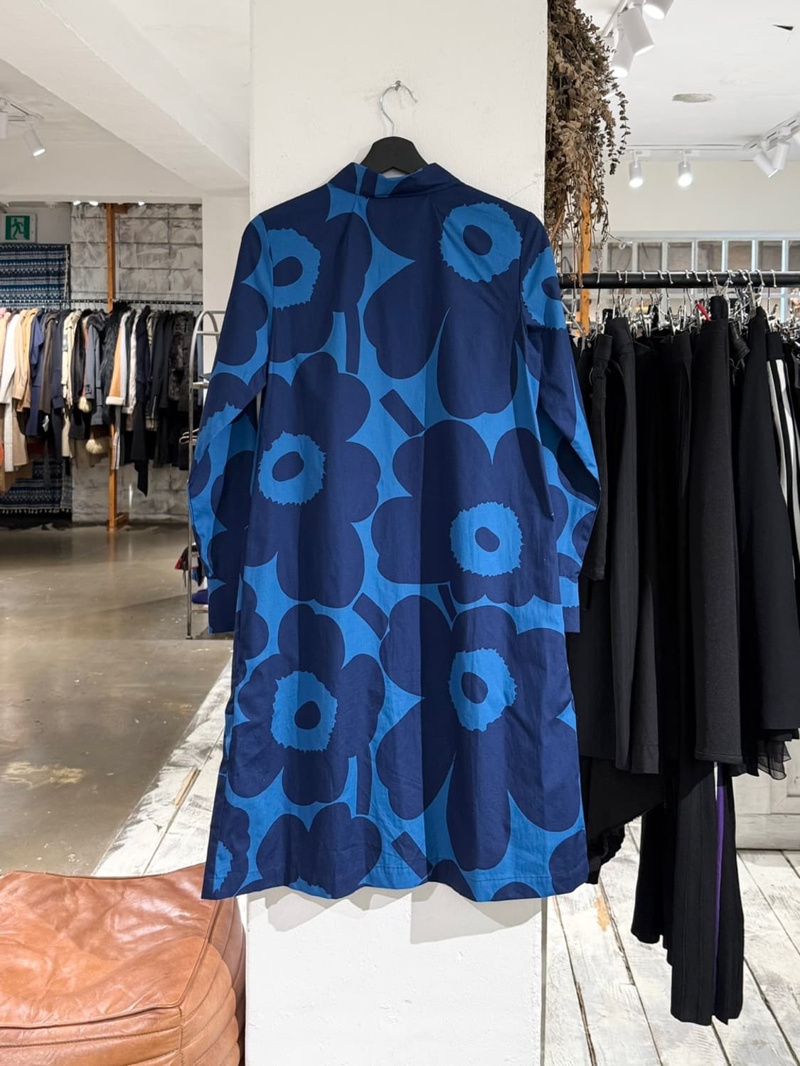 마리메꼬 블루 우니꼬 패턴 셔츠 원피스 상품이미지4