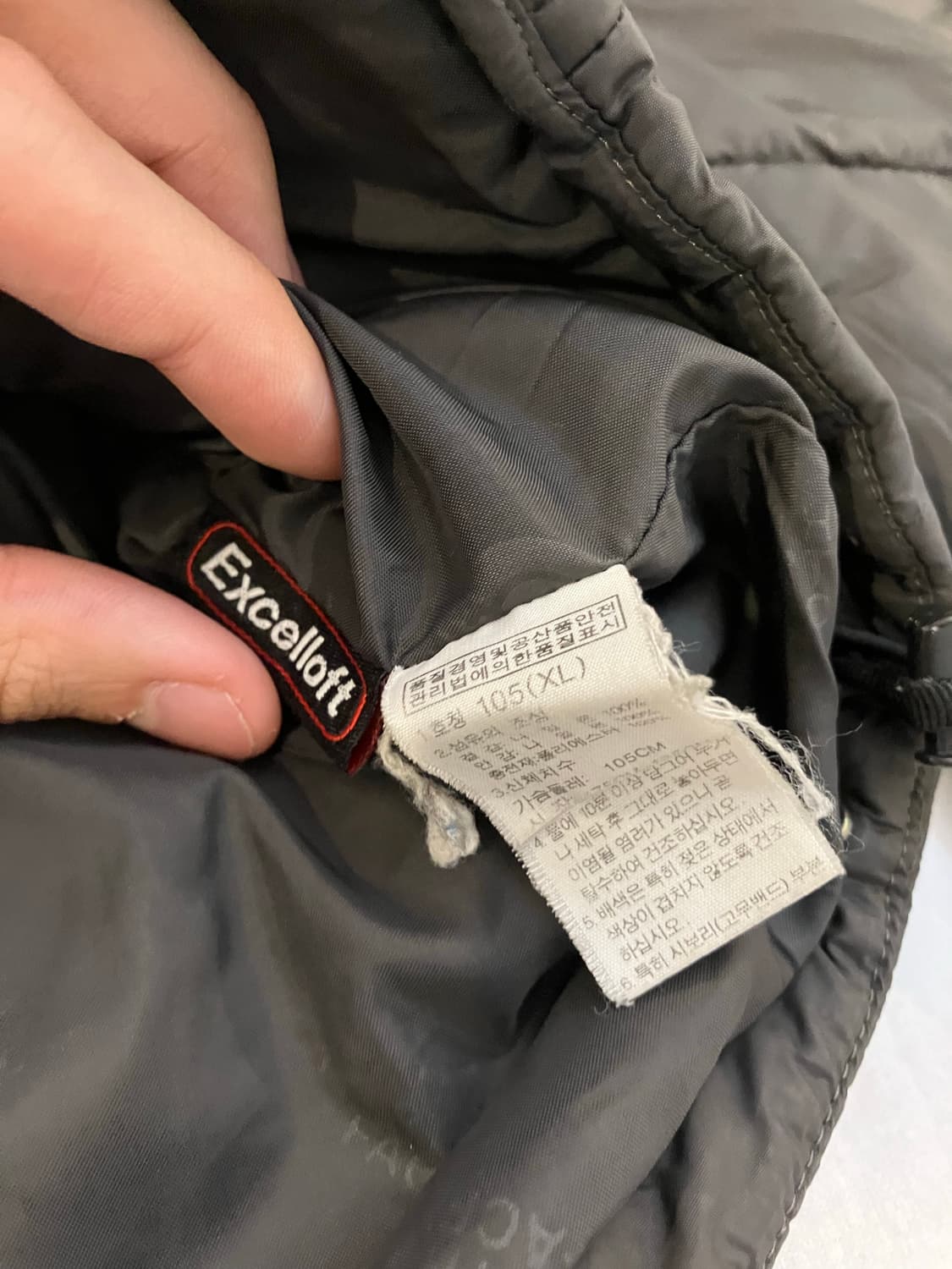 노스페이스 엑셀로프트 초경량 패딩 그레이 상품이미지6