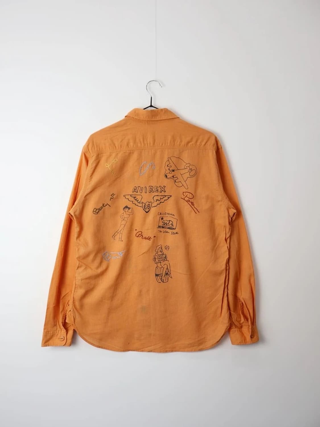 Avirex PX Graphic Military Shirt Orange 상품이미지5