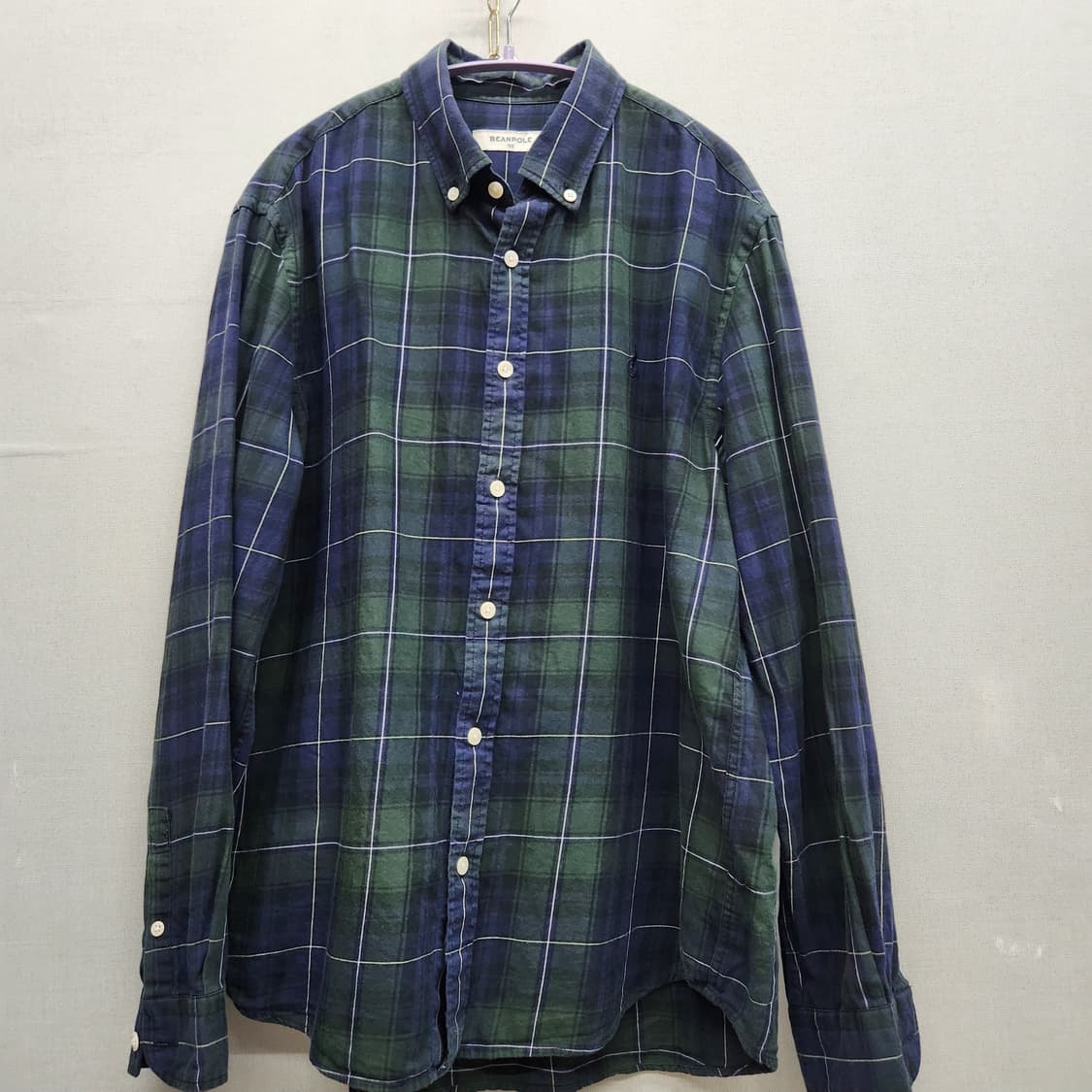 빈폴 로고자수 체크패턴 셔츠 100(L) 상품이미지1