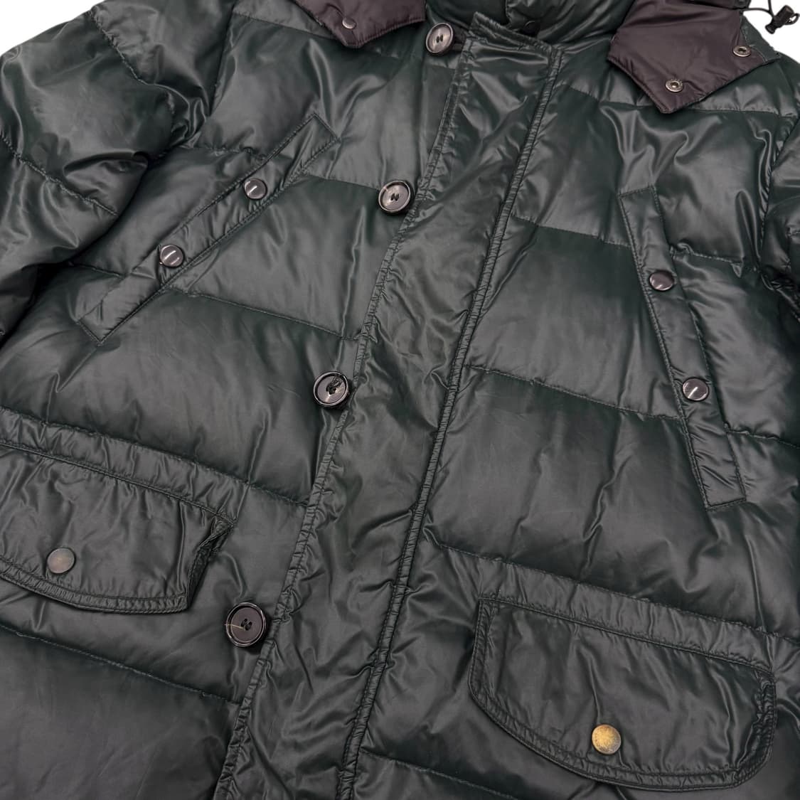 듀베티카 구스다운 모스그린 후드 패딩 점퍼 상품이미지8