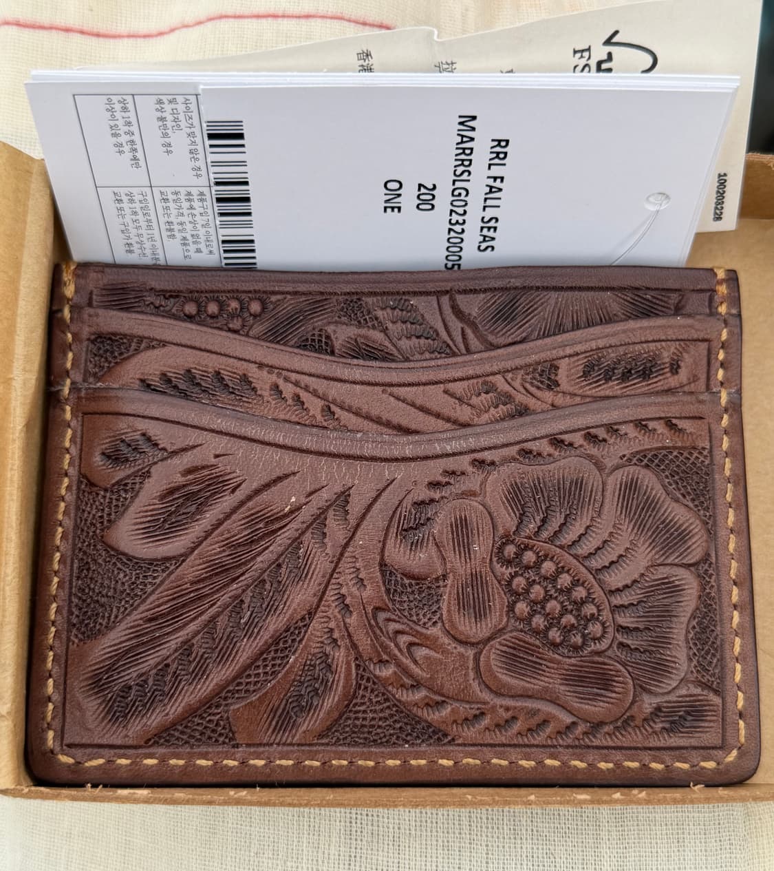 RRL 핸드 툴드 카드지갑 상품이미지3