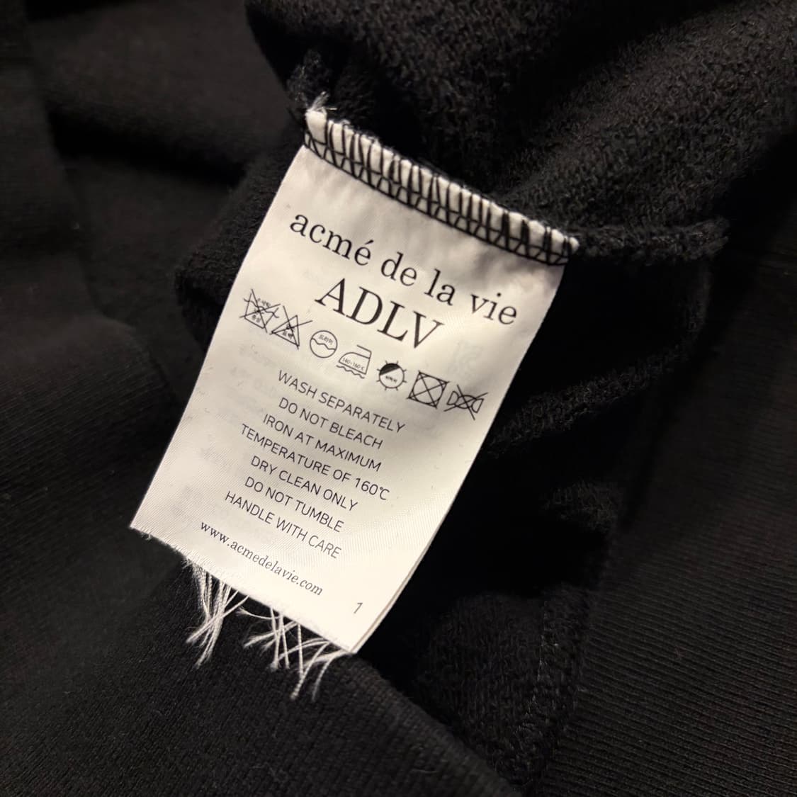 [1] 아크메드라비 얼굴 프린팅 후드티 블랙 C265 상품이미지9