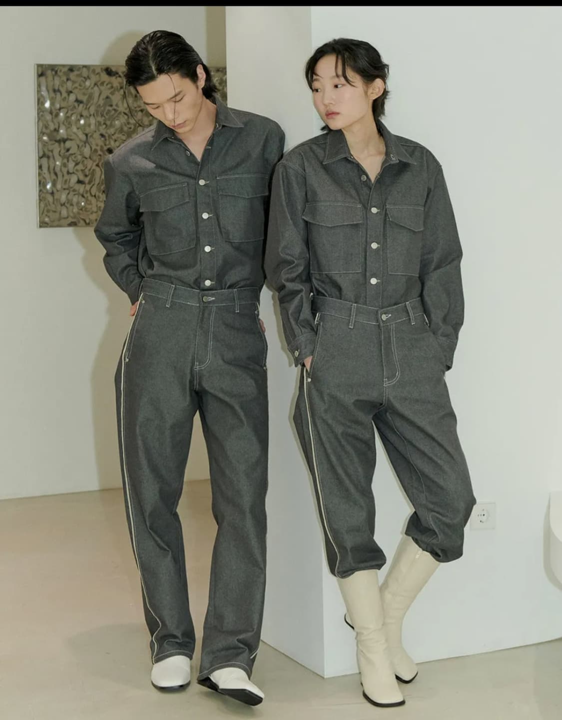 SALON DE SEOUL 데님 셋업  상품이미지1