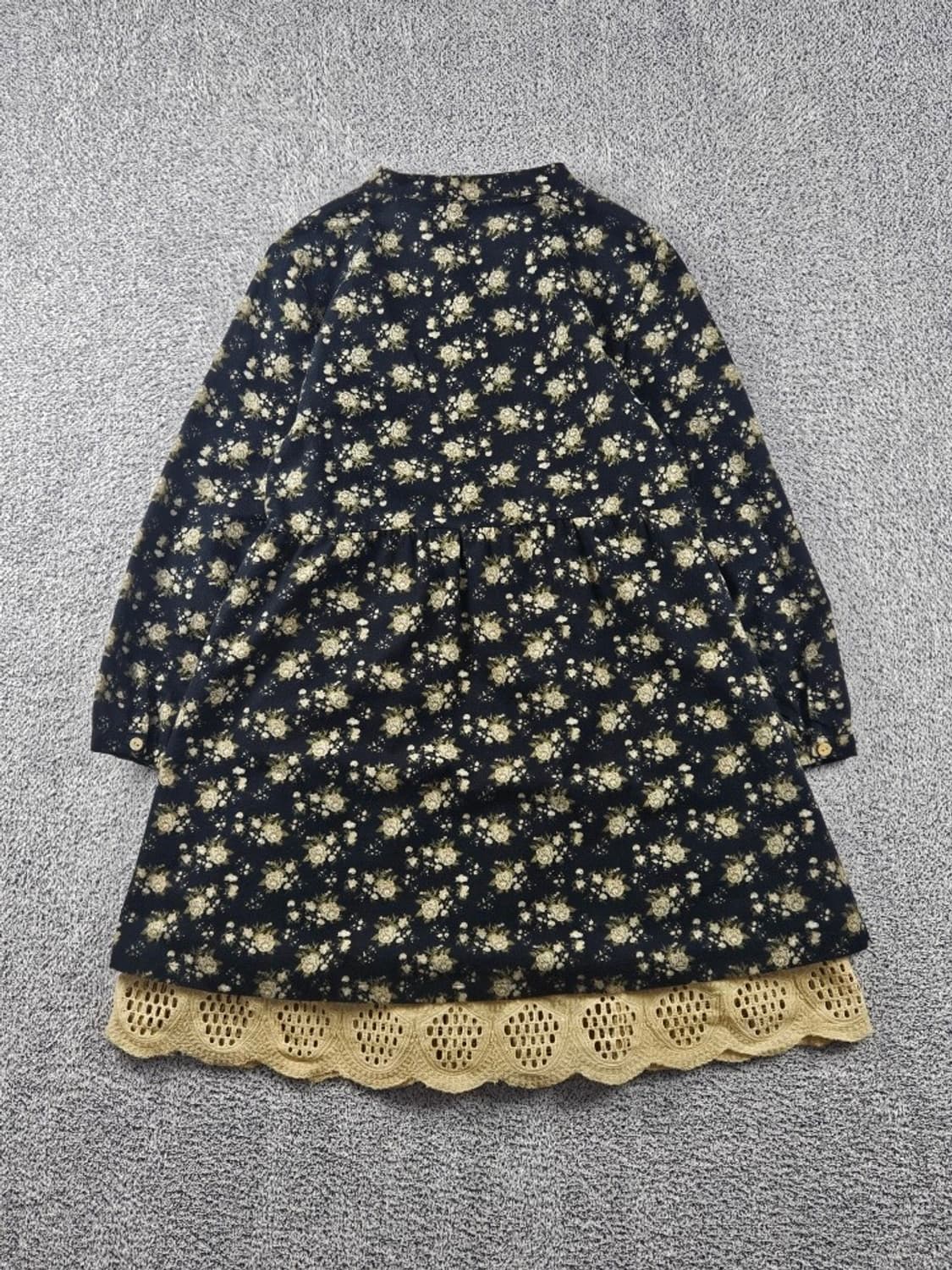 빈티지 플라워 패턴 레이스 원피스 ( L추정 ) / 11251 상품이미지5