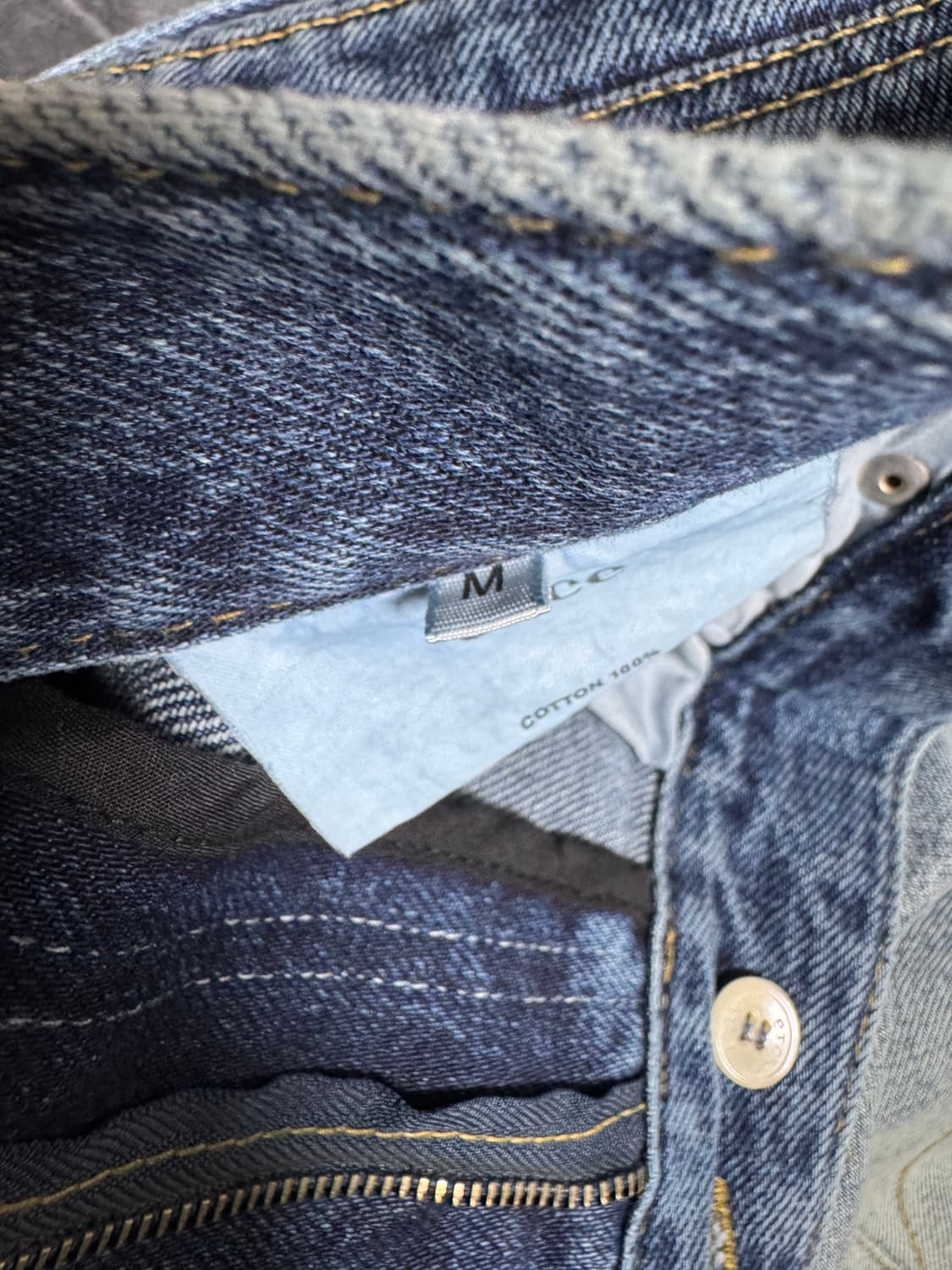 ETCE 다이아몬드 패치 와이드 데님 M 상품이미지2