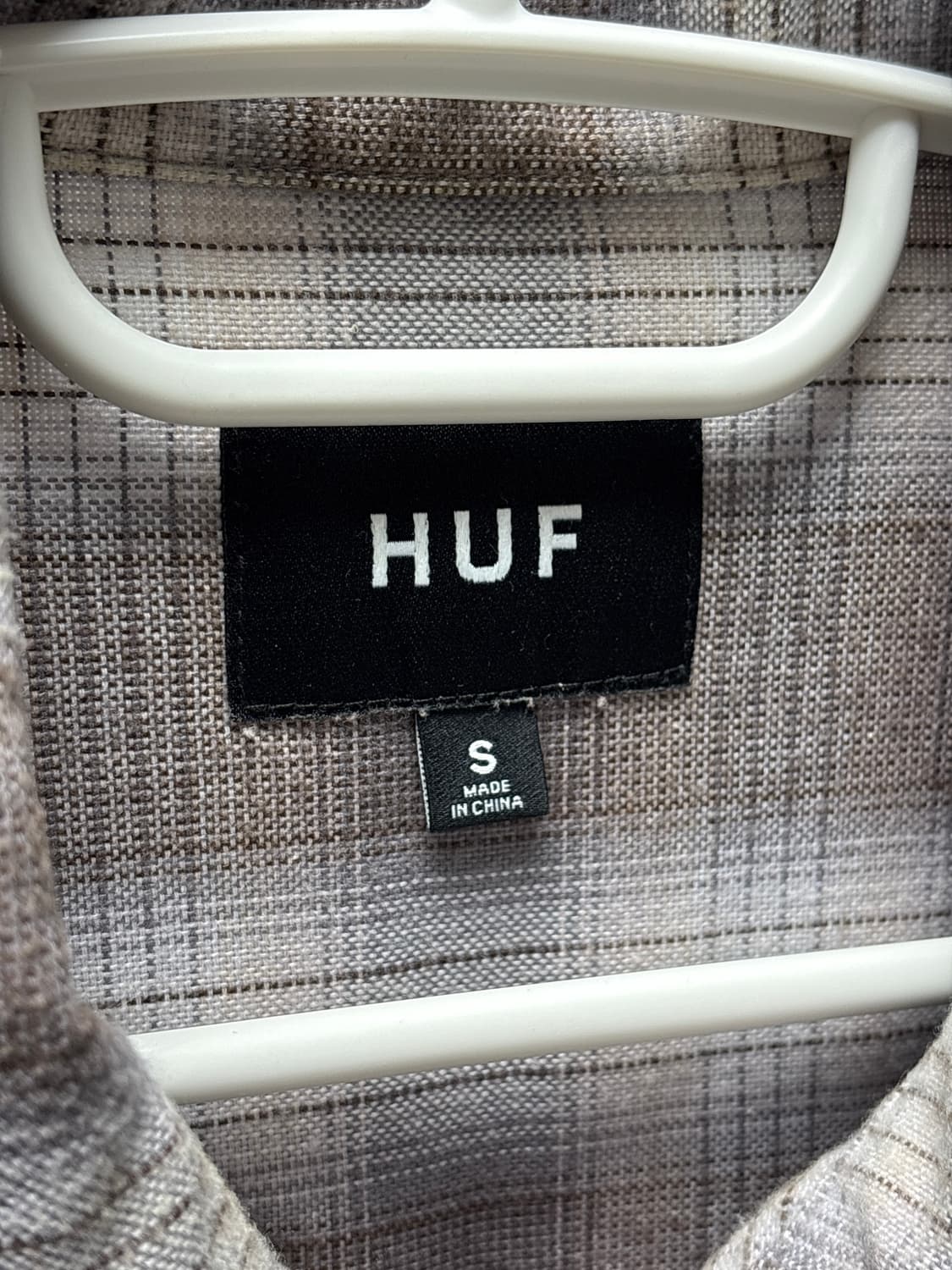 HUF 체크 크롭 집업 셔츠 M 상품이미지5