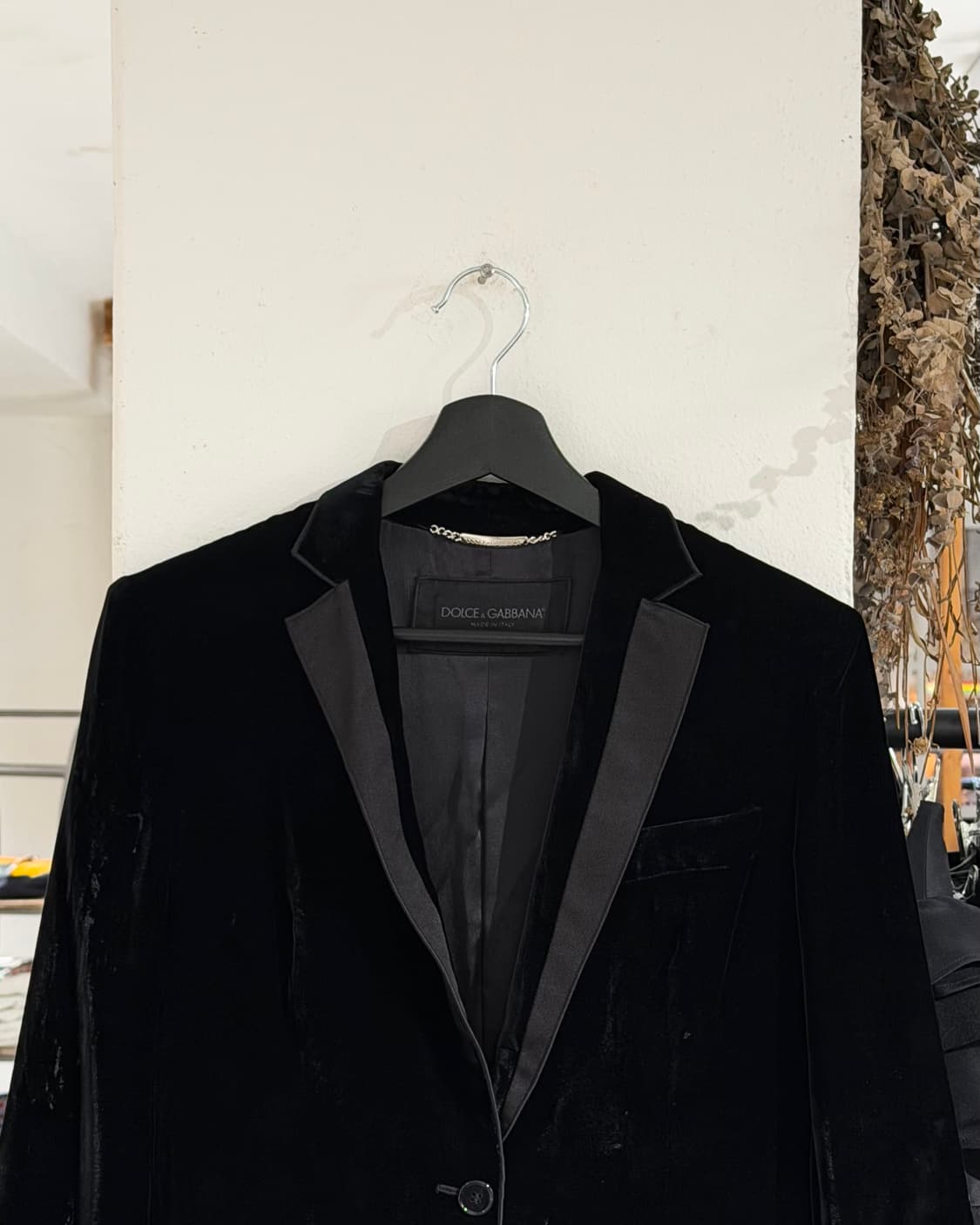 돌체앤가바나 블랙 벨루어 아카이브 블레이저 상품이미지4