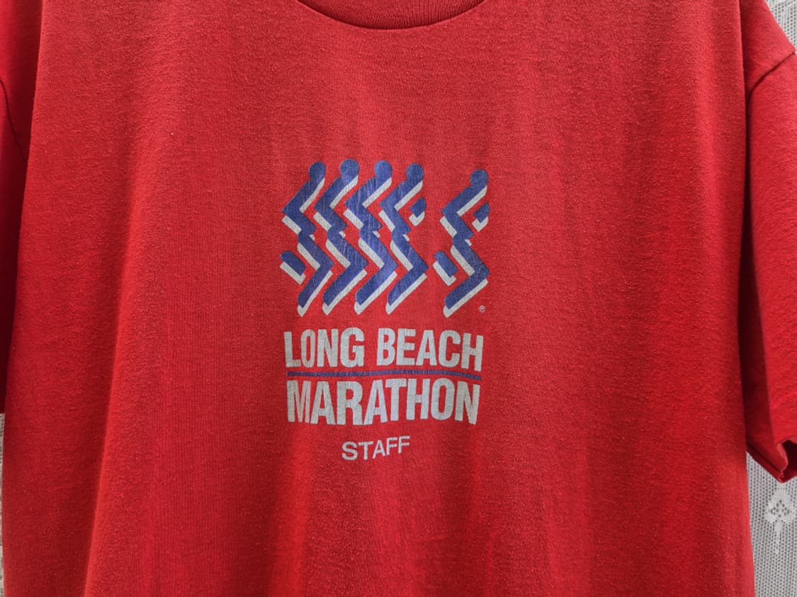 90s 헤인즈 롱비치 마라톤 싱글스티치 (made in usa) 상품이미지3