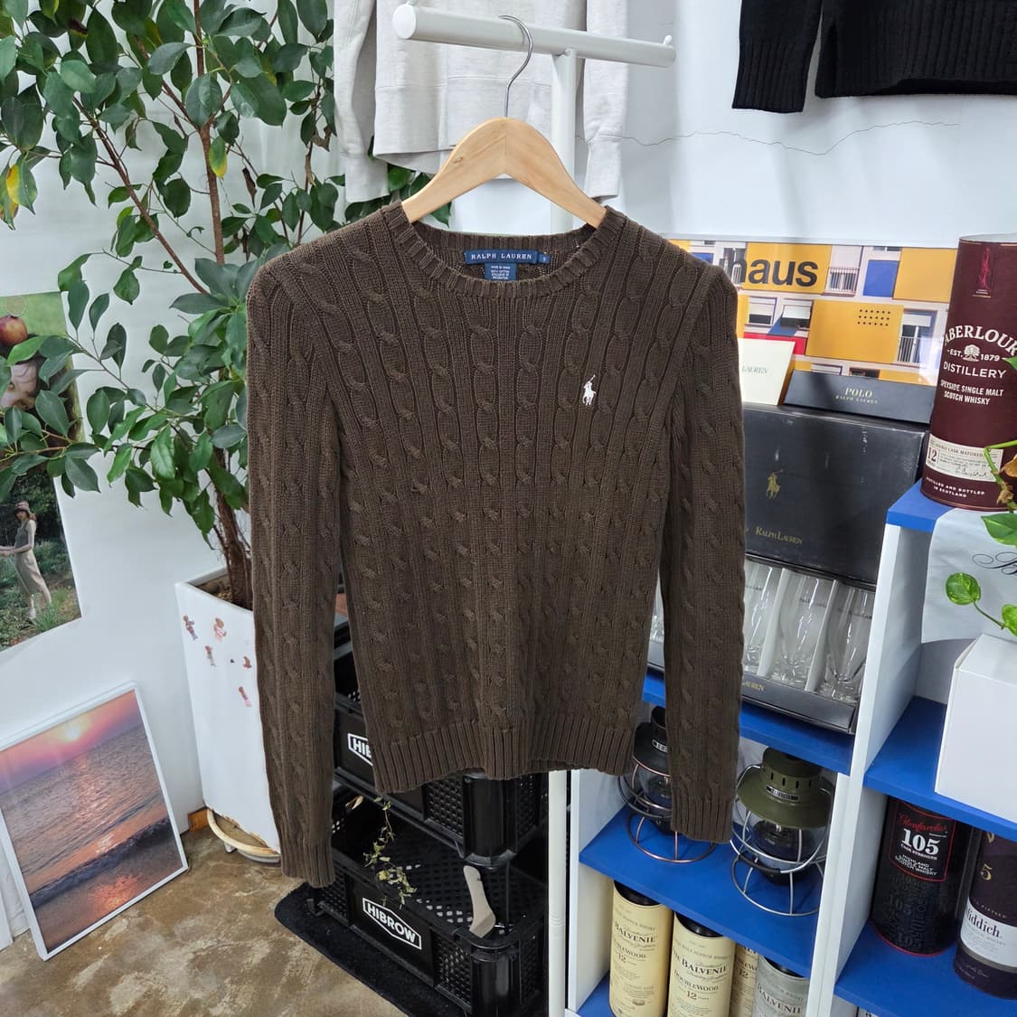 랄프로렌 우먼 케이블 니트 S 상품이미지1