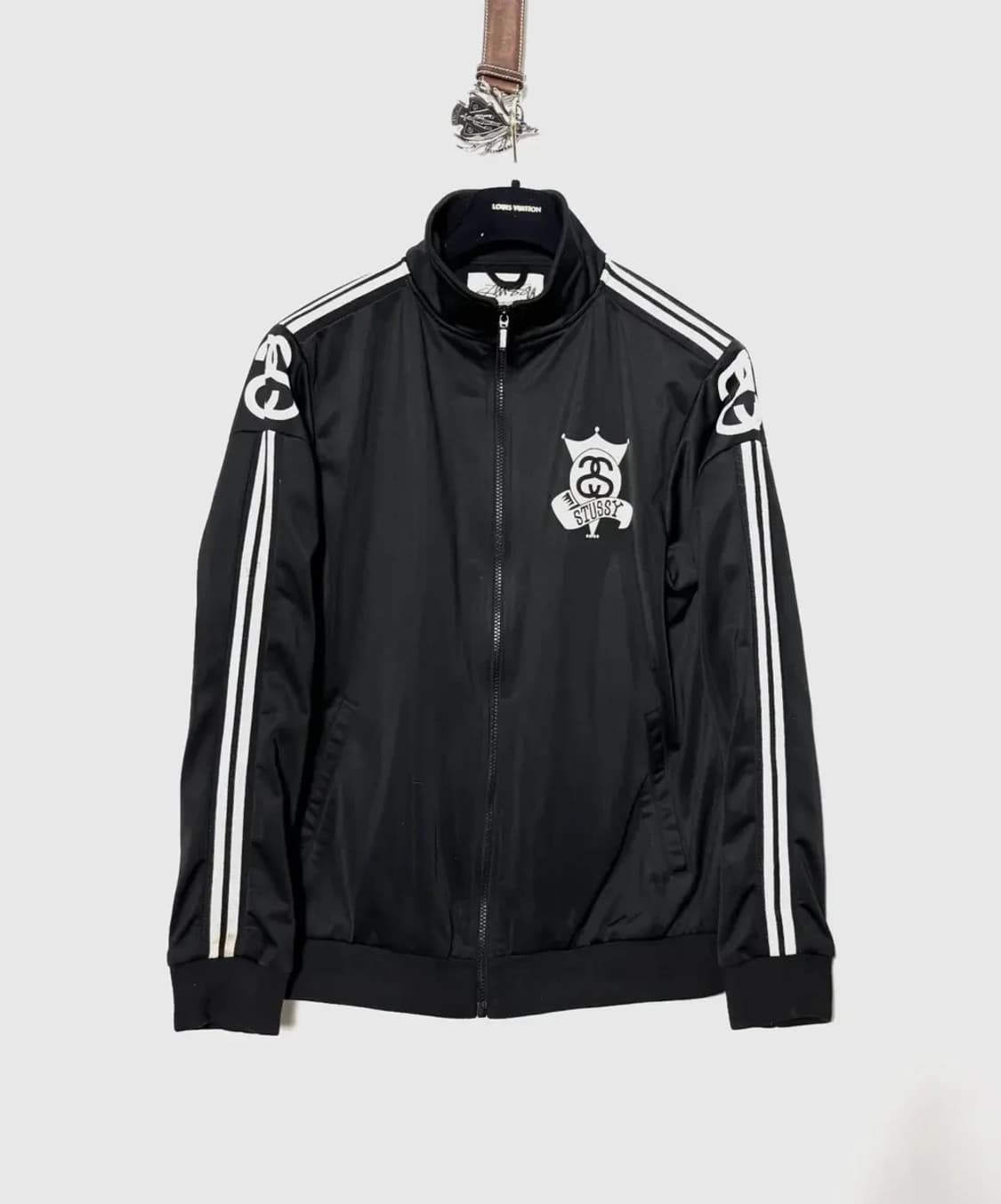 스투시 올드스쿨 트랙탑 져지 블랙 상품이미지1