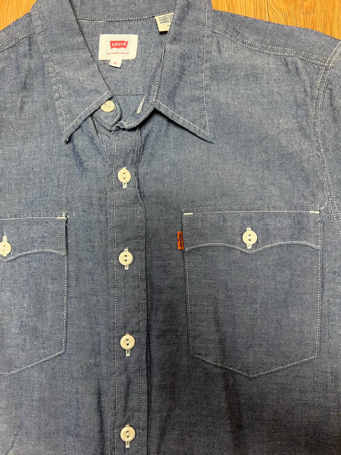 리바이스 오렌지탭 샴브레이 셔츠 상품이미지1