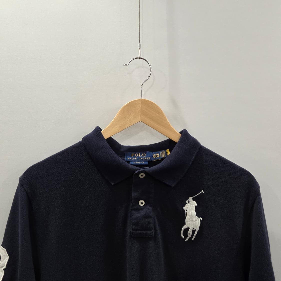 폴로랄프로렌 보이즈 빅포니 피케 카라 반팔티 네이비 XL/18/20  상품이미지2