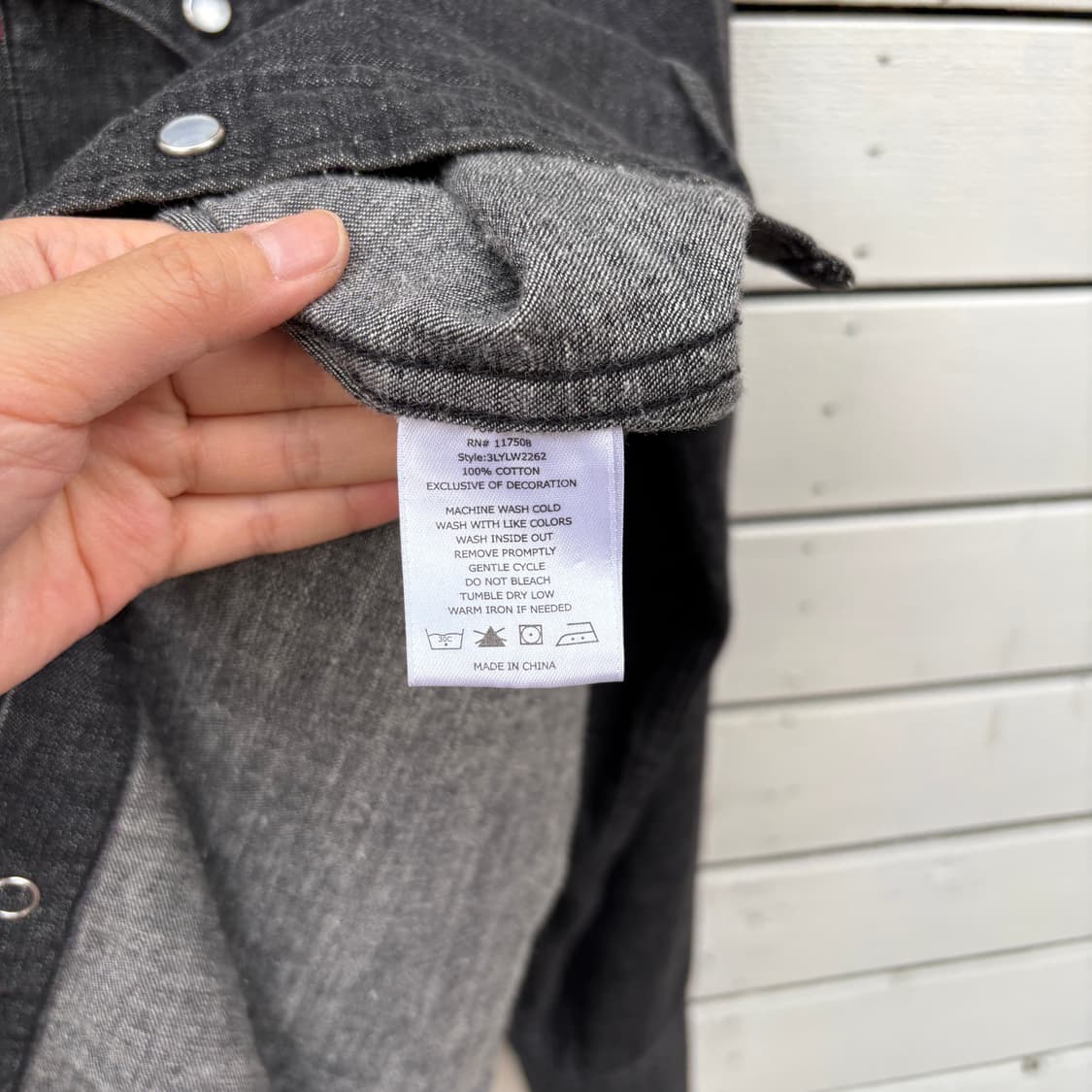 Levi’s 리바이스 흑청 데님 셔츠 상품이미지4