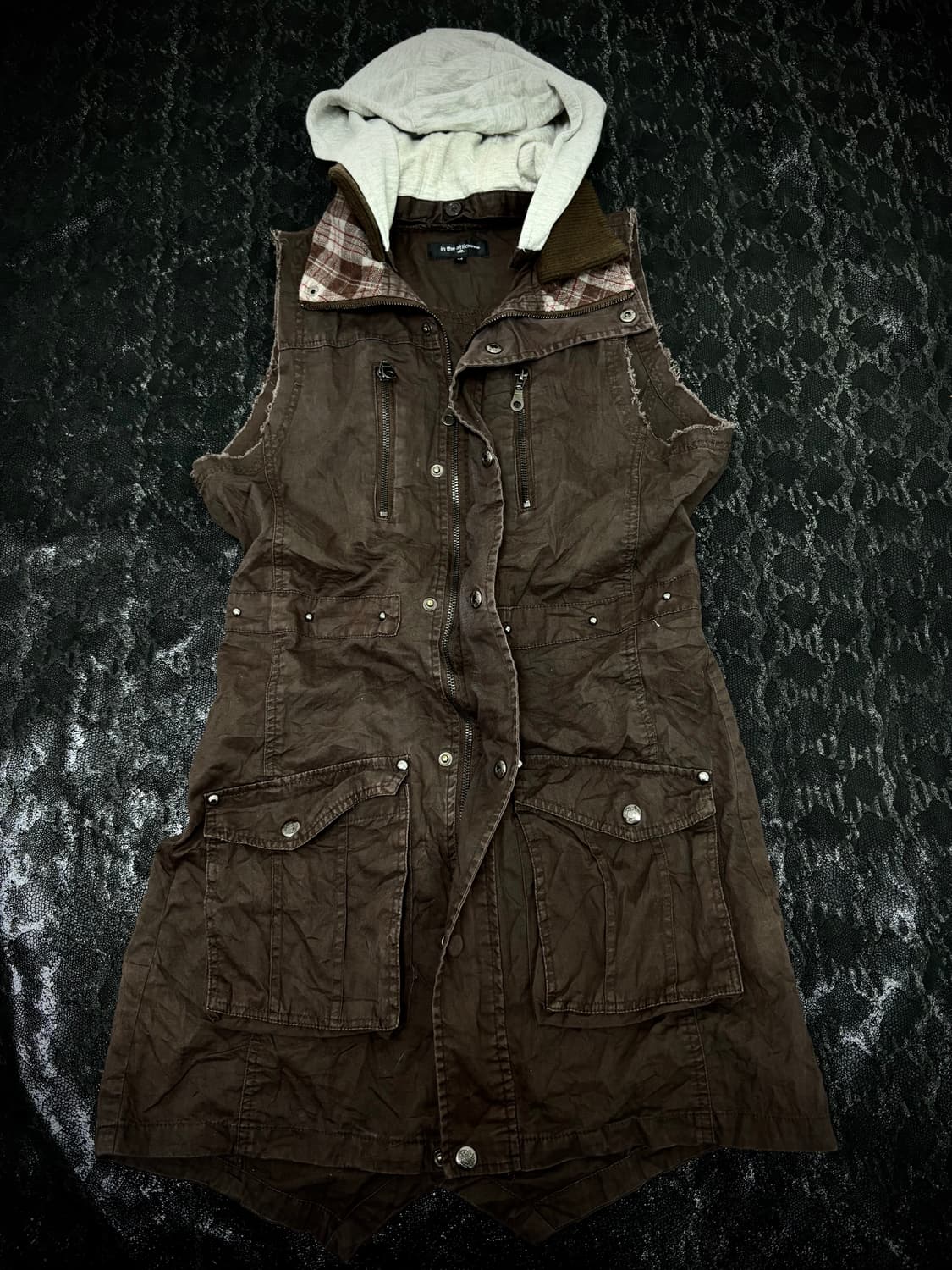 Grunge Gimmick Studded 2-way Zipper Long 상품이미지1