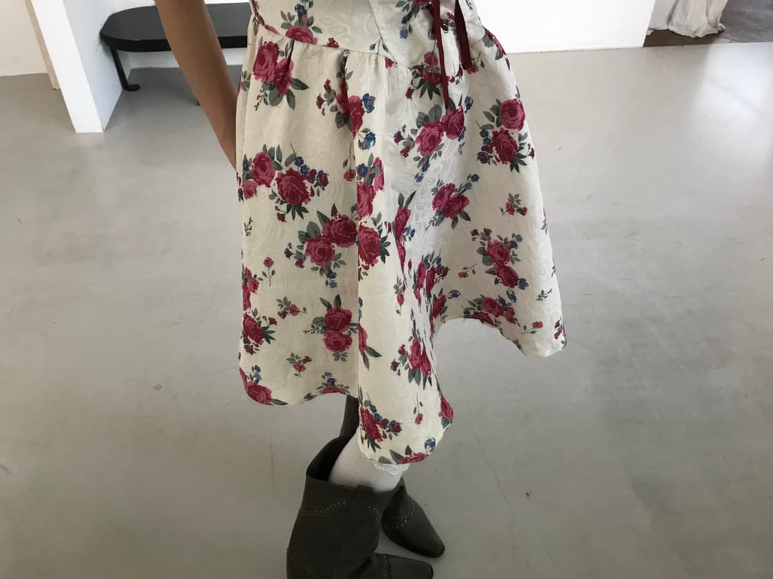 vintage rose pattern one-piece 상품이미지7