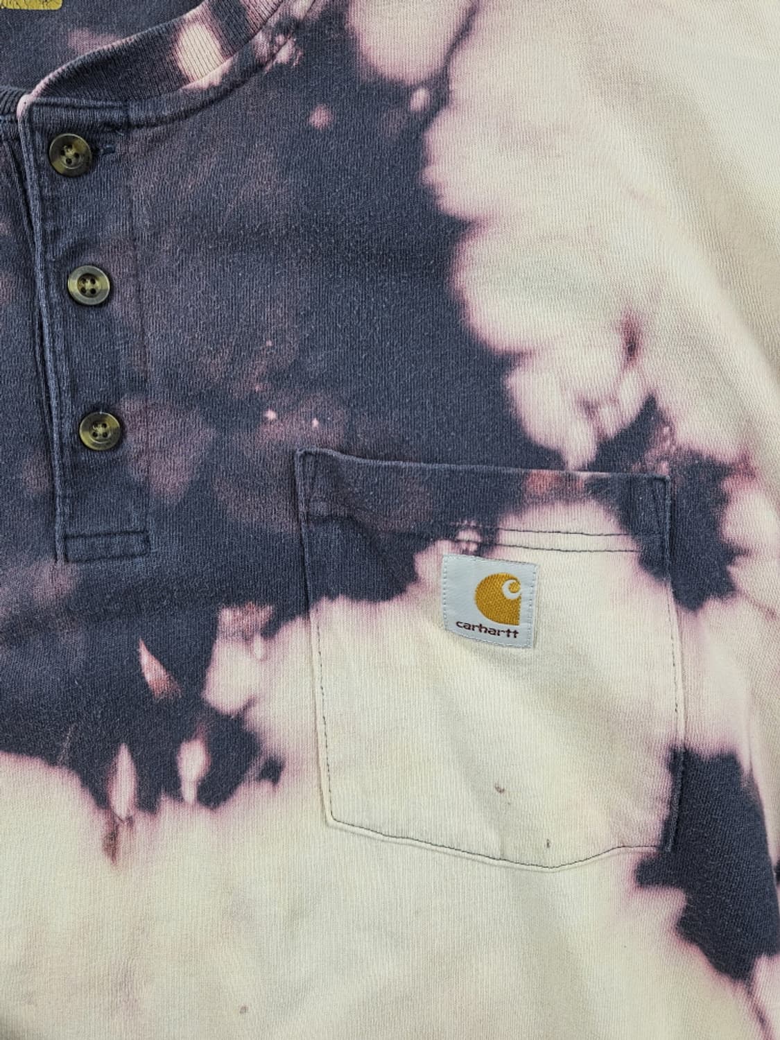 칼하트 다잉 워시드 커스텀 헨리넥 롱슬리브 ( 2XL ) / 10586 상품이미지10