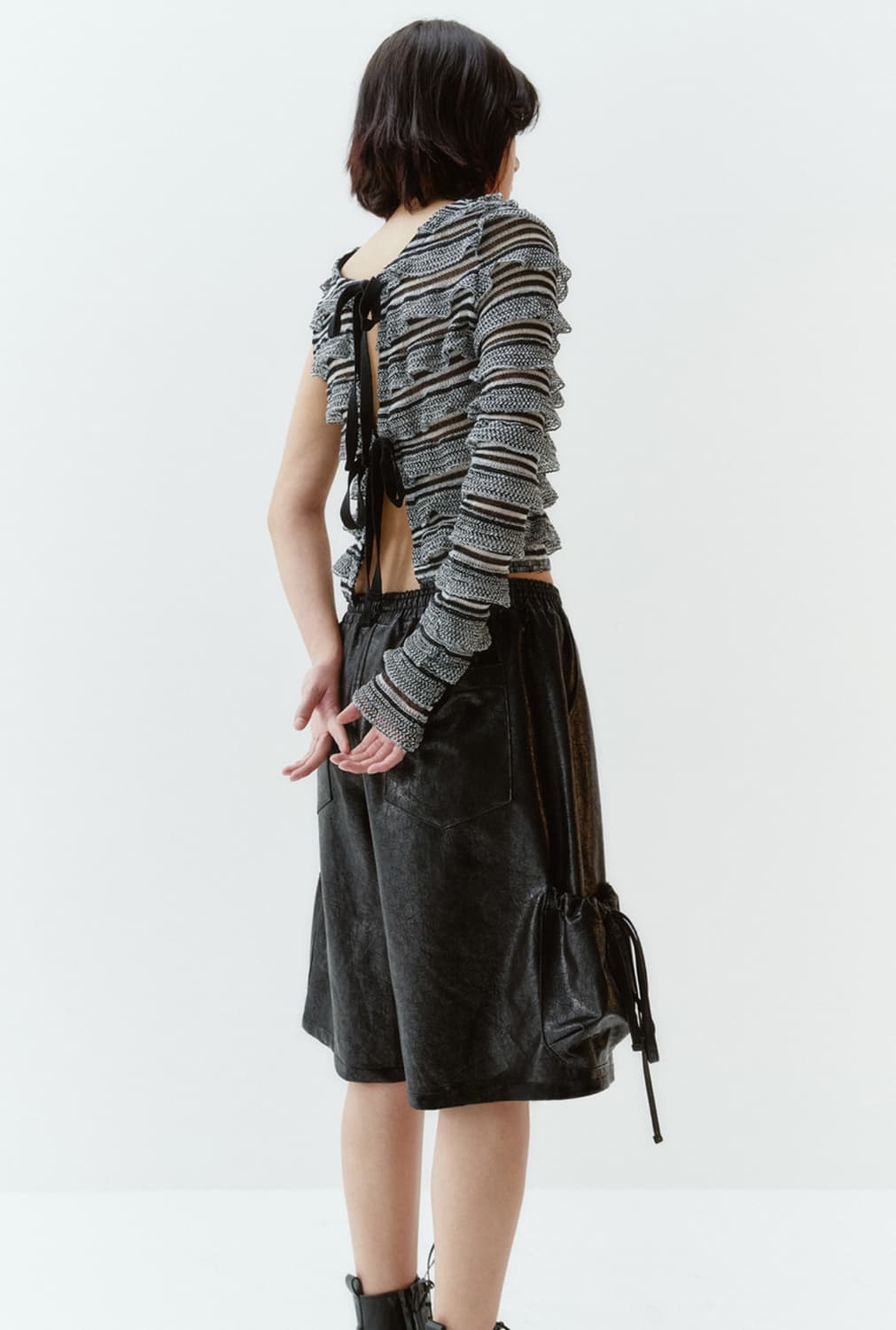 Gimmetheyoung G_BACK FRONT WAVE CARDIGAN 상품이미지4