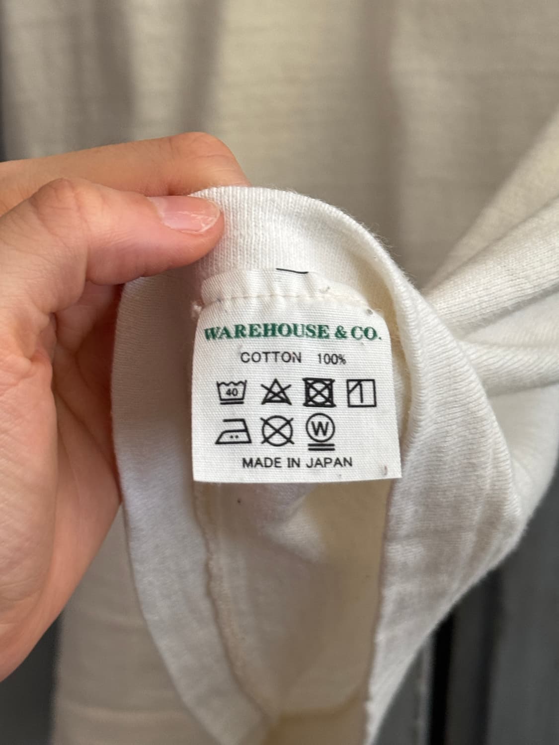 [S]WAREHOUSE 풋 프린트 워싱턴 링거 티셔츠 상품이미지5