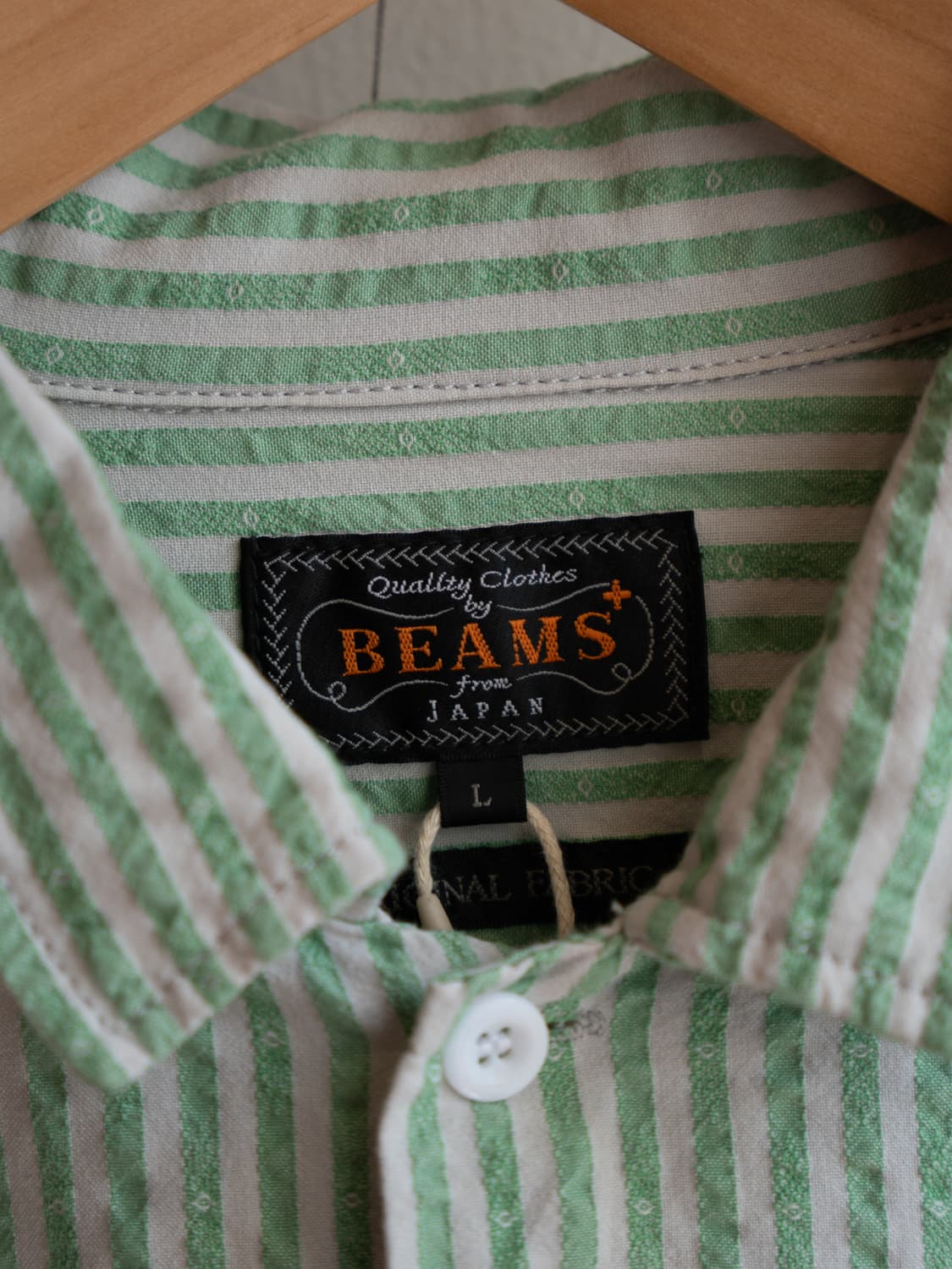 빔즈플러스 시어서커 스트라이프 워크 셔츠 상품이미지5