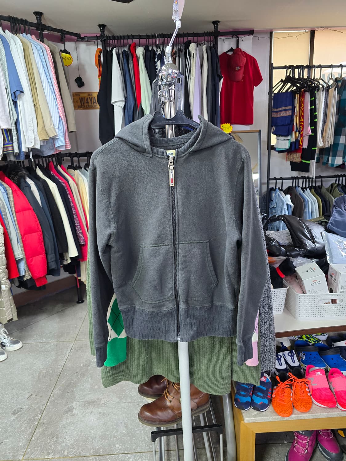 빔즈보이 후드 집업 그레이 (1428) 상품이미지1