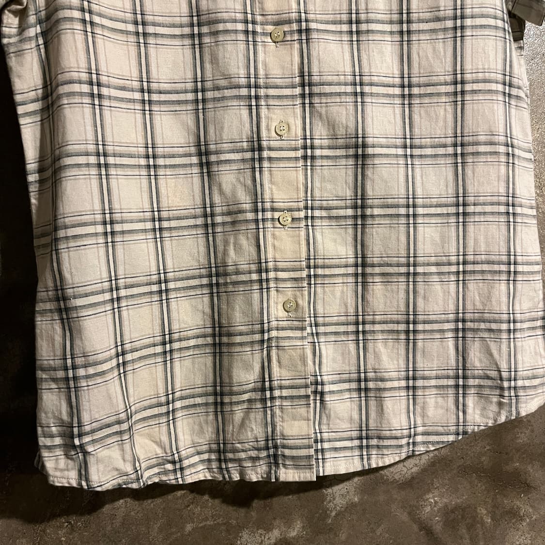 라코스테 반팔 체크셔츠 상품이미지3