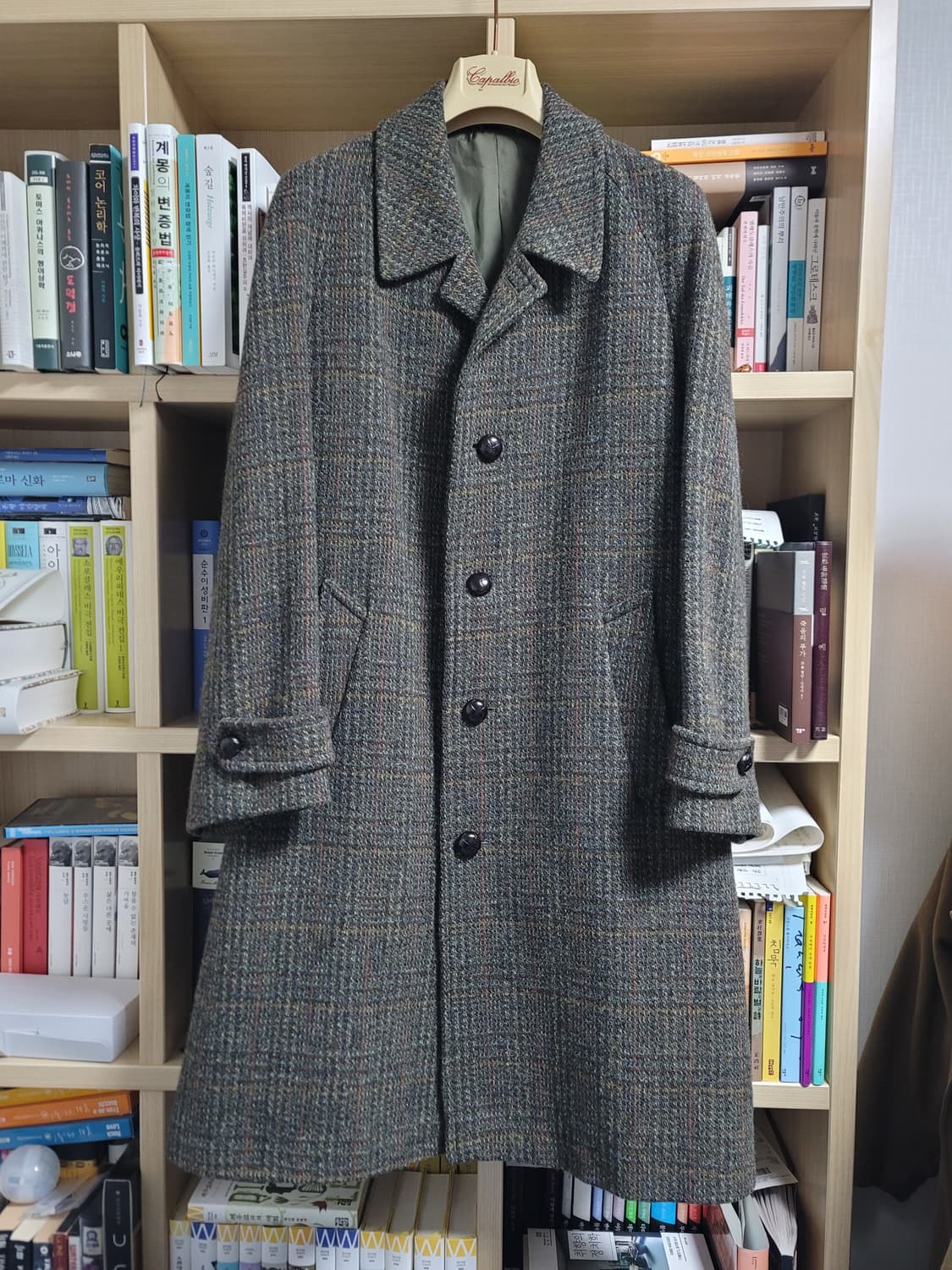 70년대 빈티지 던앤코 Dunn & co 해리스트위드 발마칸 코트 상품이미지1